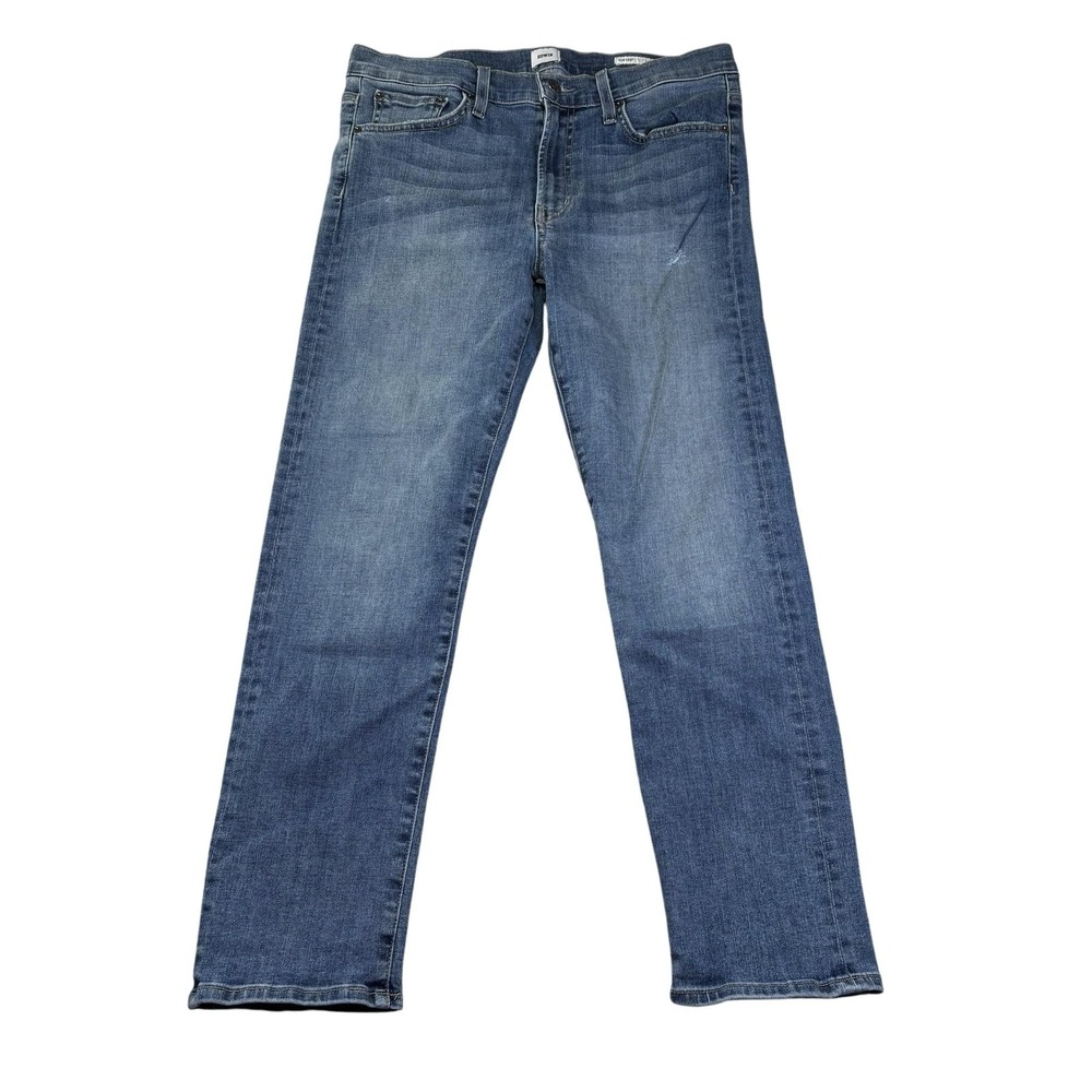 Edwin Jeans Womens 30 Blue Medium Wash Elin Crop Straight Stretch Denim USA